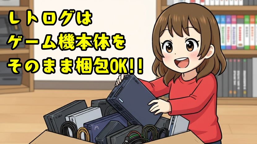 レトログはゲーム機をそのまま送ってOK