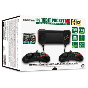 IPS16ビットポケットMD HD MD用互換機 コロンバスサークル(CC-I16MH-BK)(メガドライブ本体)