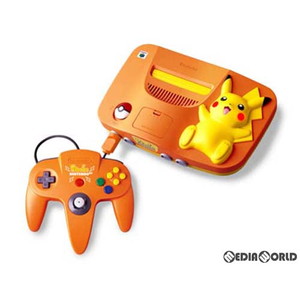 ピカチュウ NINTENDO64(ニンテンドウ64/ニンテンドー64) オレンジ&イエロー 任天堂(NUS-101)(ニンテンドー64本体)