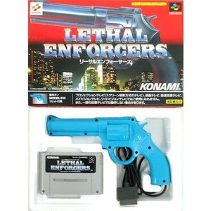専用ガン(MODEL510)同梱 LETHAL ENFORCERS(リーサルエンフォーサーズ) コナミ(スーパーファミコンソフト)