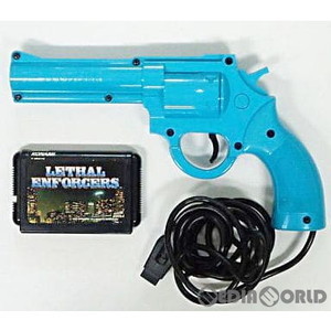 LETHAL ENFORCERS INCLUDING THE JUSTIFIER(リーサルエンフォーサーズ 専用ガン「ザ・ジャスティファイアー」同梱版)(ROMカートリッジ/ロムカセット)(メガドライブソフト)