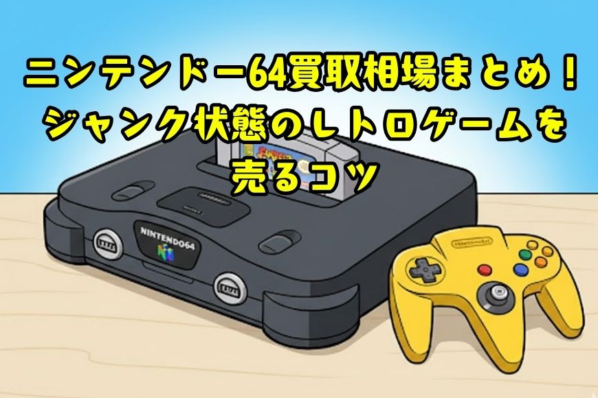ニンテンドー64買取相場まとめ！ジャンク状態のレトロゲームを売るコツ