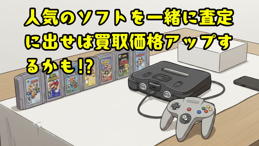 人気ソフトを一緒に査定に出せば買取価格アップかも