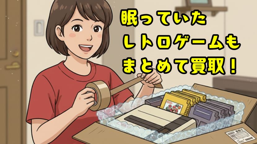 眠っていたレトロゲームもまとめて買取