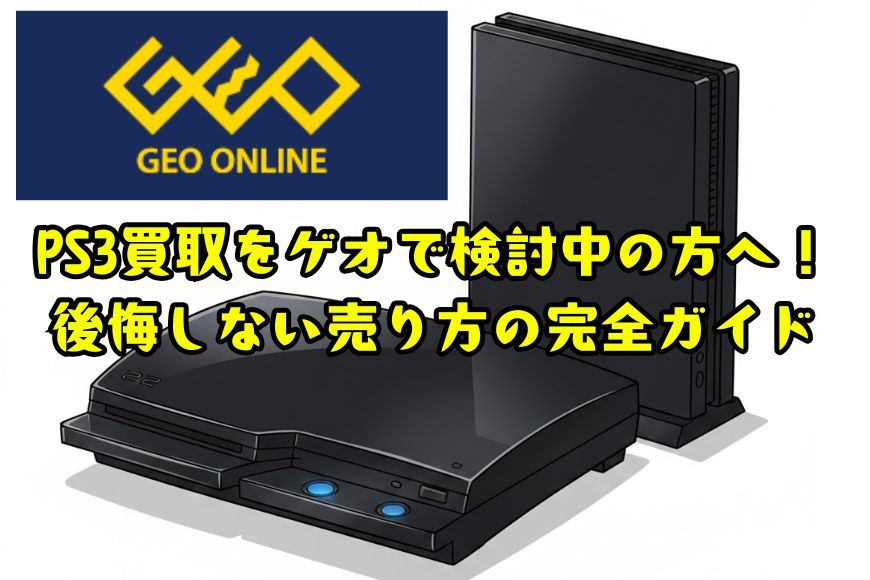PS3買取をゲオで検討中の方へ！後悔しない売り方の完全ガイド