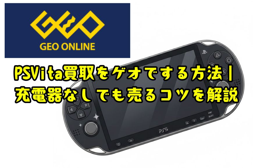 PSVita買取をゲオでする方法｜充電器なしでも売るコツを解説