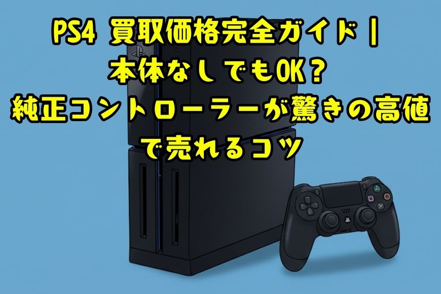 PS4 買取価格完全ガイド｜本体なしでもOK？純正コントローラーが驚きの高値で売れるコツ