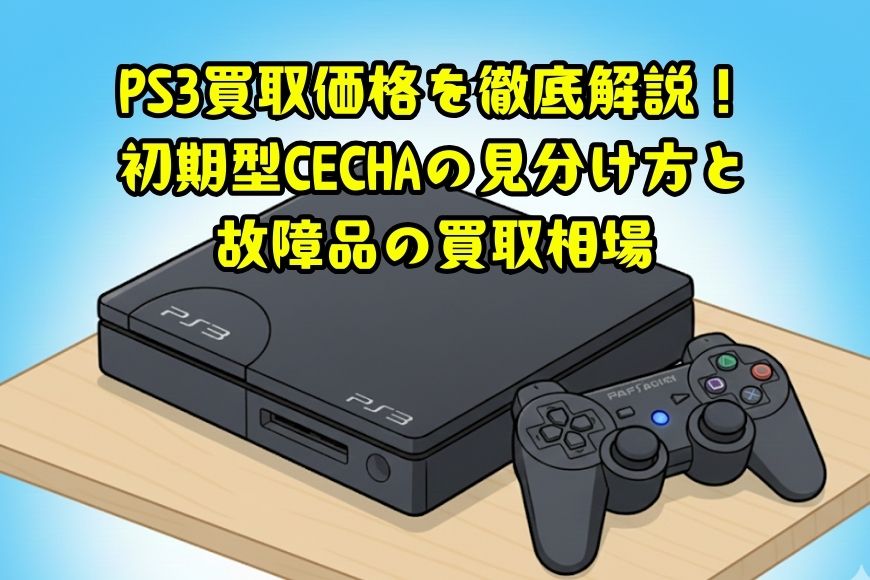 PS3買取価格を徹底解説！初期型CECHAの見分け方と故障品の買取相場